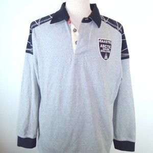 GAASTRA long sleeve navy blue POLO SHIRT XL